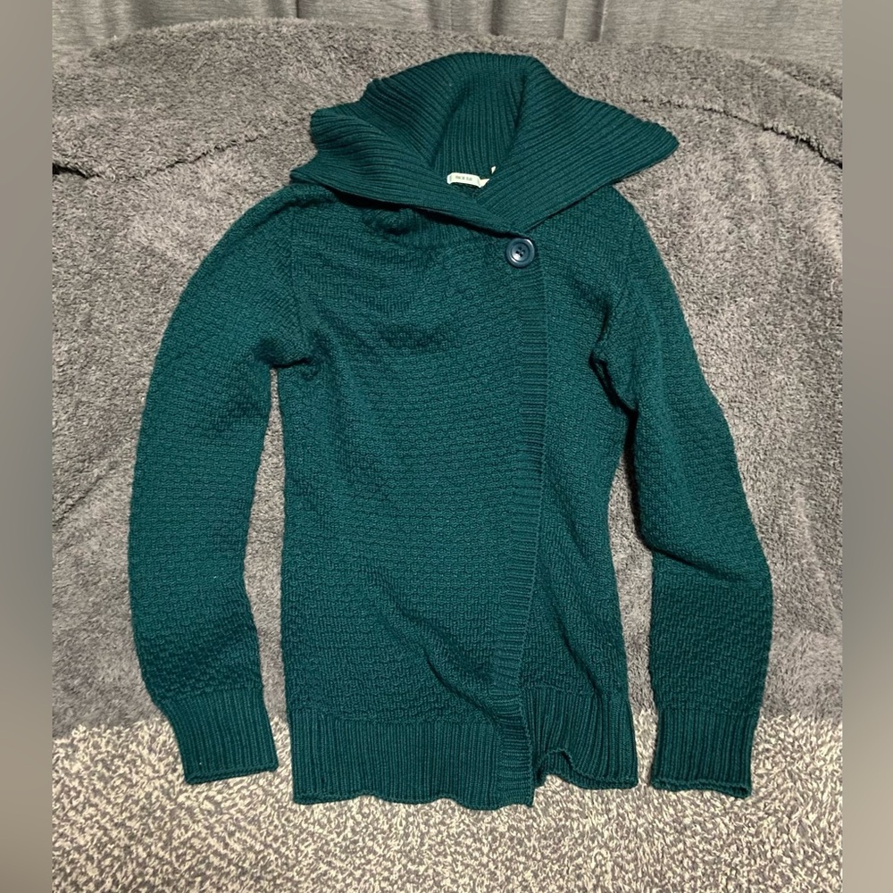Kimchi Blue Cowl Neck Wool Blend Knit Cardigan